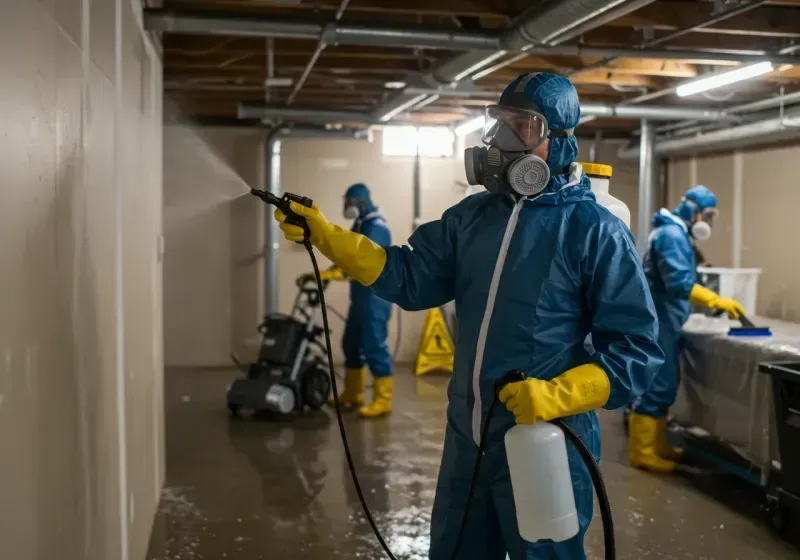 Basement Sanitization and Antimicrobial Treatment process in Kew Gardens, NY